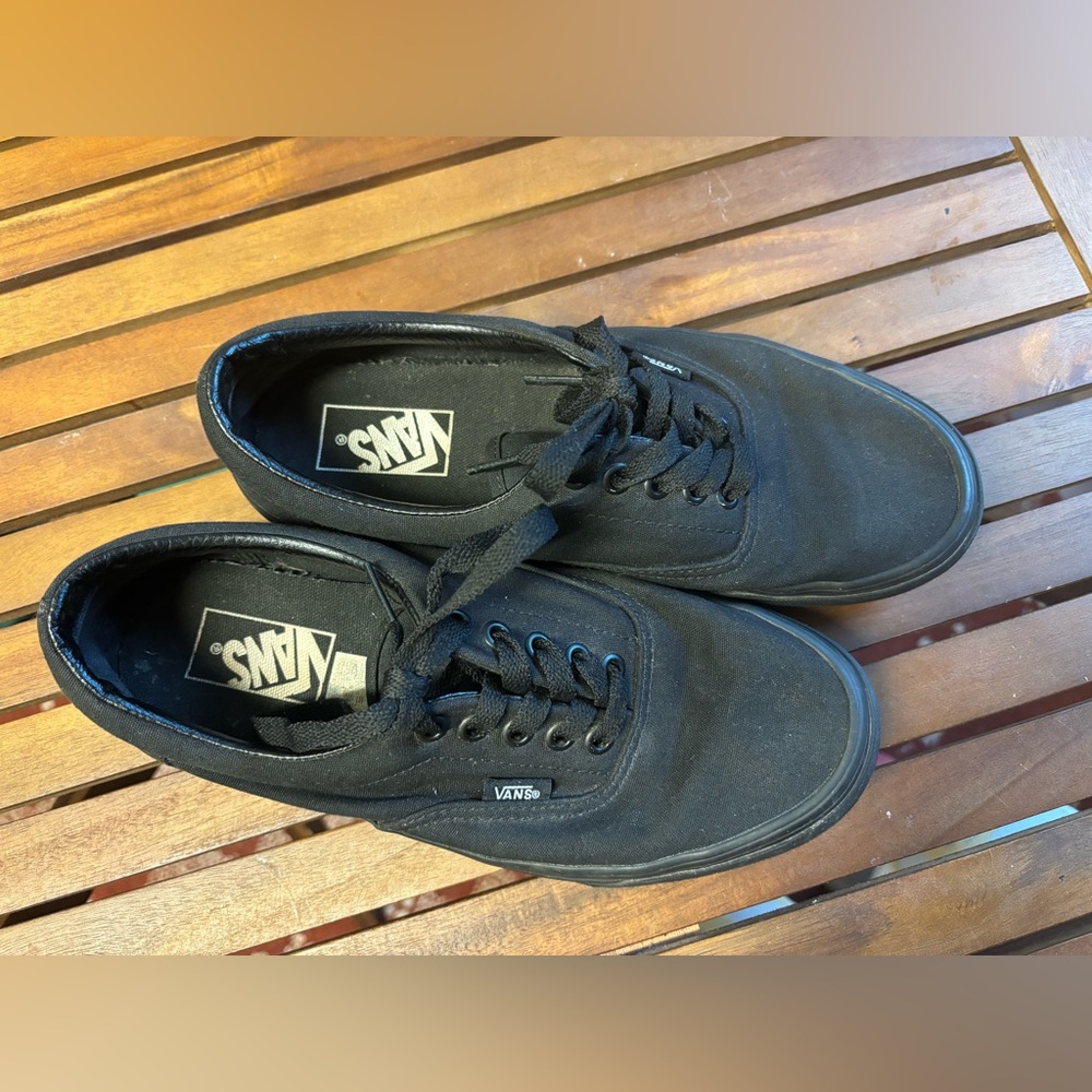 Vans Black on Black Lace-Up Shoes